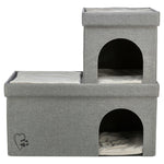 Trixie Kattenmand / Kattenhuis Kimy Soft 2 Verdiepingen Lichtgrijs 76X37X72Cm