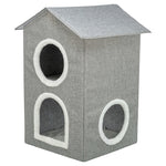 Trixie Kattenmand / Kattenhuis Nora Soft 2 Verdriepingen Lichtgrijs 47X47X67 Cm