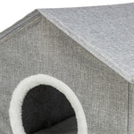 Trixie Kattenmand / Kattenhuis Nora Soft 2 Verdriepingen Lichtgrijs 47X47X67 Cm