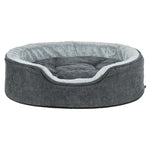 Trixie Vital Hondenmand Lino Soft Ovaal Grijs / Lichtgrijs 60X45 Cm