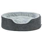 Trixie Vital Hondenmand Lino Soft Ovaal Grijs / Lichtgrijs 60X45 Cm
