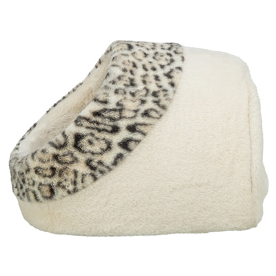 Trixie Kattenmand Iglo LeoSoft Pluche Creme / Panterprint 35X41X26 Cm