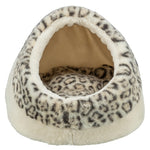Trixie Kattenmand Iglo LeoSoft Pluche Creme / Panterprint 35X41X26 Cm