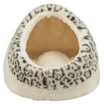 Trixie Kattenmand Iglo LeoSoft Pluche Creme / Panterprint 35X41X26 Cm