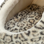 Trixie Kattenmand Iglo LeoSoft Pluche Creme / Panterprint 35X41X26 Cm