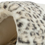 Trixie Kattenmand Iglo LeoSoft Pluche Creme / Panterprint 35X41X26 Cm