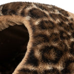 Trixie Kattenmand Iglo LeoSoft Pluche Bruin / Panterprint 35X41X26 Cm