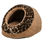 Trixie Kattenmand Iglo LeoSoft Pluche Bruin / Panterprint 35X41X26 Cm
