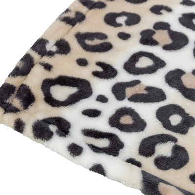 Trixie Hondendeken Leo Soft Pluche Creme / Panterprint 70X50 Cm