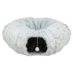 Trixie Harvey Pluche Speeltunnel / Donut Wit / Grijs 160X25 Cm