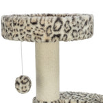 Trixie Krabpaal Leo Panterprint Rond Creme 42X42X82 Cm