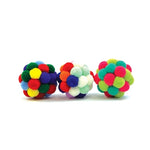 Happy Pet Tabby Patch Pom Pom Bal Assorti 4,5X4,5X4,5 Cm