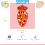 Happy Pet Tabby Patch Wortel Puzzel Intelligentie Speelgoed 28X18X4 Cm