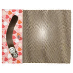 Trixie Krabplank Hartjes Met Ballen Rechthoekig Karton Zalm 38X30X5 Cm