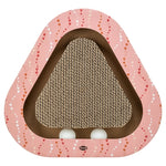 Trixie Krabplank Hartjes Met Ballen Driehoekig Karton Zalm 36X36X5 Cm