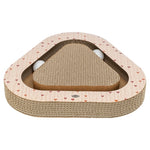 Trixie Krabplank Hartjes Met Ballen Driehoekig Karton Abrikoos 36X36X5 Cm
