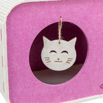 Trixie Speelbox Merle Vierkant Vilt Zand / Roze 58X27X29 Cm