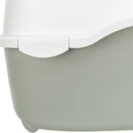 Trixie Kattenbak Davio Top Outdoor Met Kap Grijs / Wit 56X39X39 Cm