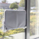 Trixie Hangmat Voor Aan Raam Opvouwbaar Pluche / Mesh Wit / Grijs 58X34 Cm