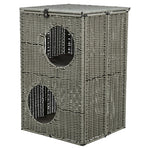 Trixie Kattenmand Amalia Hoekig Polyrattan Grijs 37X35X57 Cm