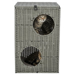 Trixie Kattenmand Amalia Hoekig Polyrattan Grijs 37X35X57 Cm