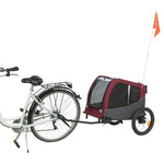 Trixie Hondenfietskat Grijs / Rood 76/136X66X74 Cm