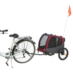 Trixie Hondenfietskat Grijs / Rood 76/136X66X74 Cm