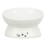 Trixie Voerbak / Drinkbak Dogs Keramiek Verhoogd Wit 17X17X13,5 Cm