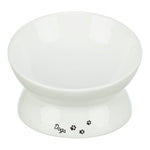 Trixie Voerbak / Drinkbak Dogs Keramiek Verhoogd Wit 17X17X13,5 Cm
