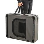 Trixie Campinghek Opvouwbaar Ren 8 Elementen Grijs / Zwart 59X78 Cm