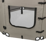 Trixie Campinghek Opvouwbaar Ren 8 Elementen Grijs / Zwart 59X78 Cm