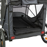 Trixie Fietskar Opvouwbaar Snelvouw Functie Tot 45Kg Grijs Xl 87,5X93/150X97 Cm