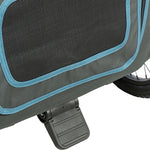 Trixie Fietskar Tot 23 Kg Blauw / Grijs S 70X88/131X88 Cm