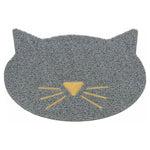 Trixie Kattenbakmat Kattenkop Pvc Lichtgrijs 42X40 Cm