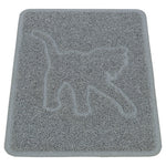 Trixie Kattenbakmat Kattensilhouet Pvc Lichtgrijs 48X35 Cm