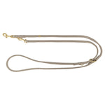 Trixie Hondenriem Pure Verstelbaar Leer Lichtgrijs M-L 200X2 Cm